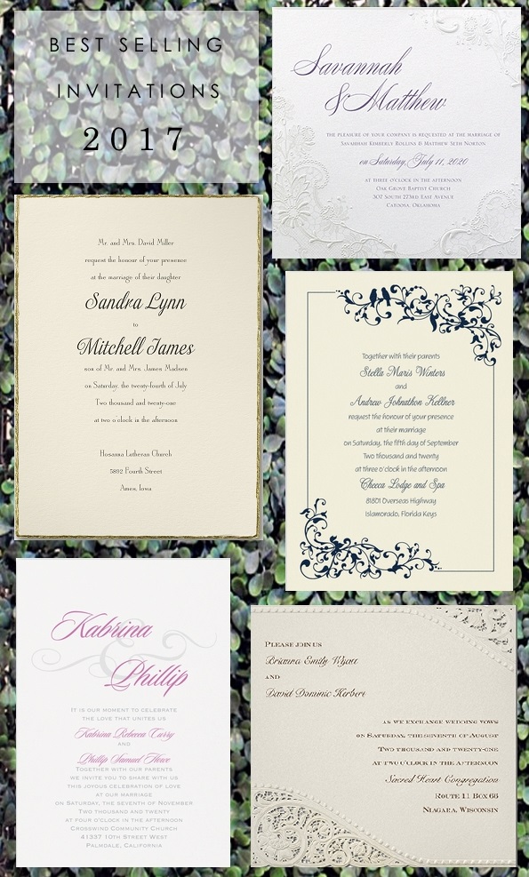 popular wedding invitations