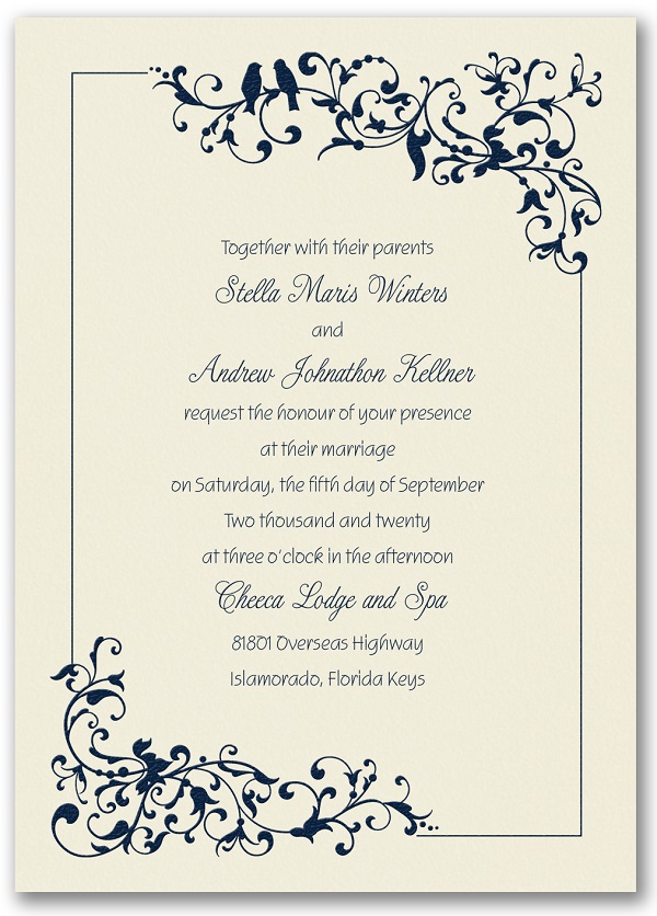 little love birds invitation