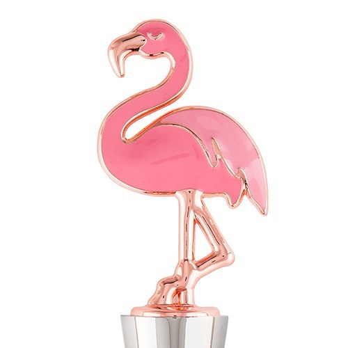 pink flamingo bottle stopper favors